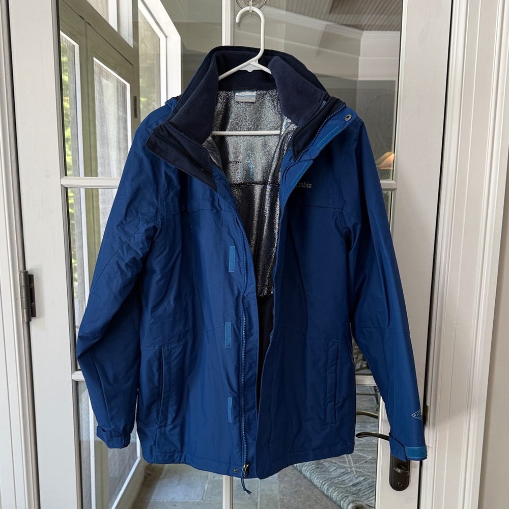 Columbia Navy Blue Men's Waterproof Shell Jacket